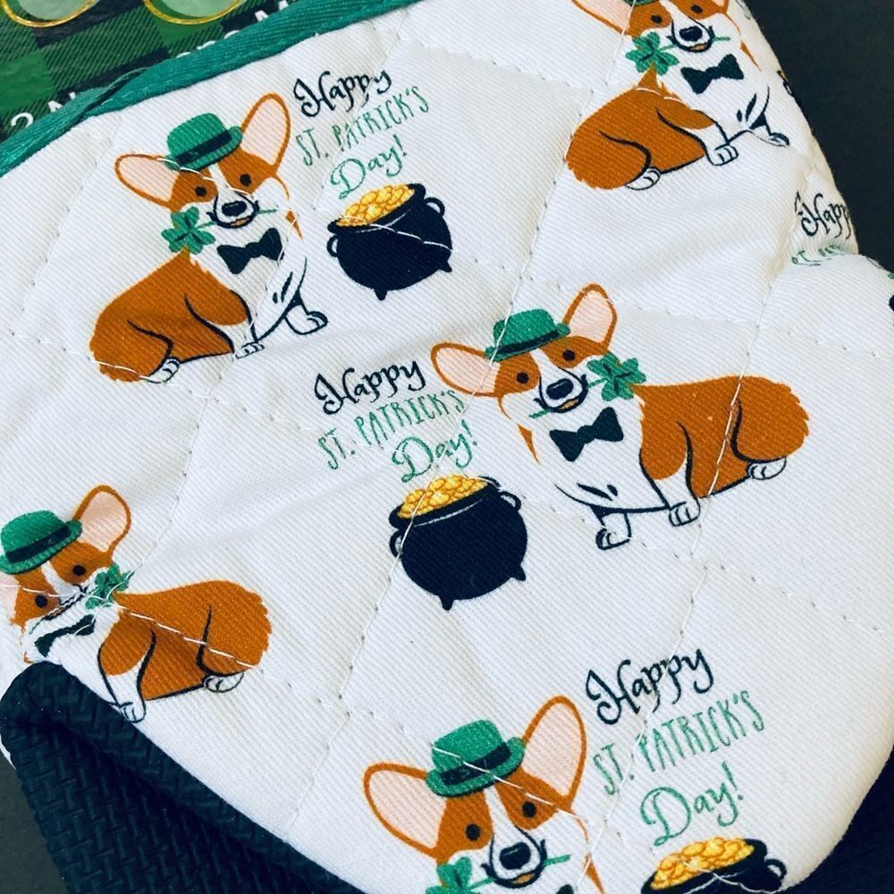 St. Patrick Dachshund Corgi Dog Kitchen Bundle - Picture 4 of 8